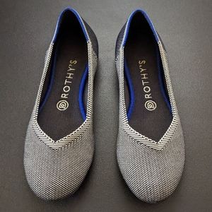Rothy's - The Flat - Grey Birdseye - Size 8